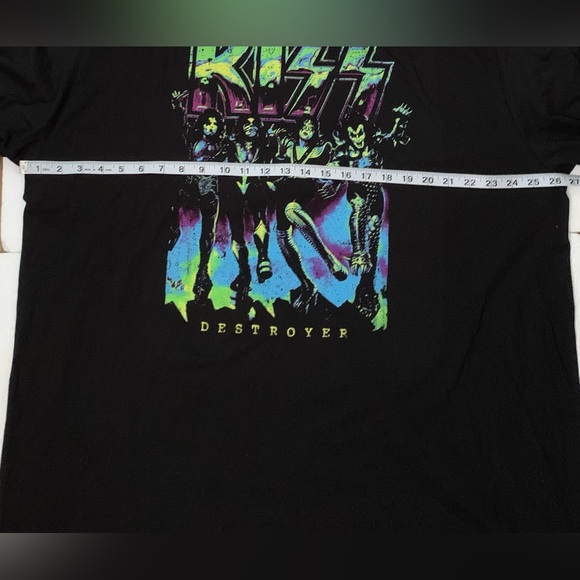 KISS Destroy Men's 3XL Band Graphic Tee Black - Picture 3 of 9